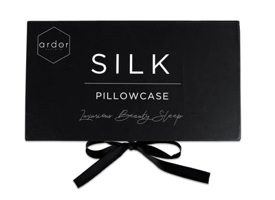 Ardor Silk Pillowcase, Silver Nights, 51 x 76 cm