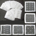 White Sequined Organza Table Topper, 90 x 90 cm