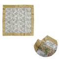 Christmas Gold Bows Sheer Organza Glitter Table Cloth Topper 90