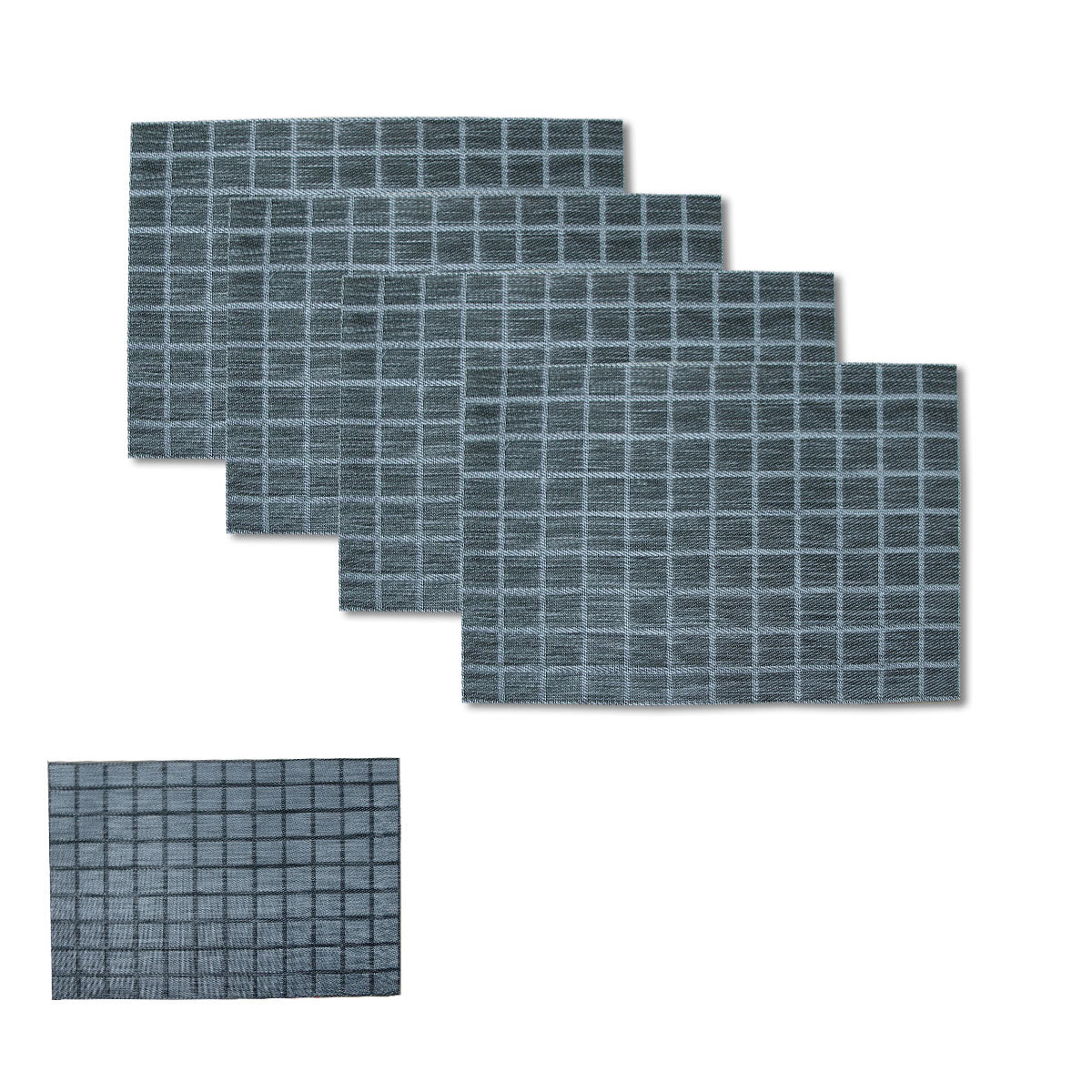 Choice Reversible PVC Table Placemats, Set of 4, 45 x 30 cm
