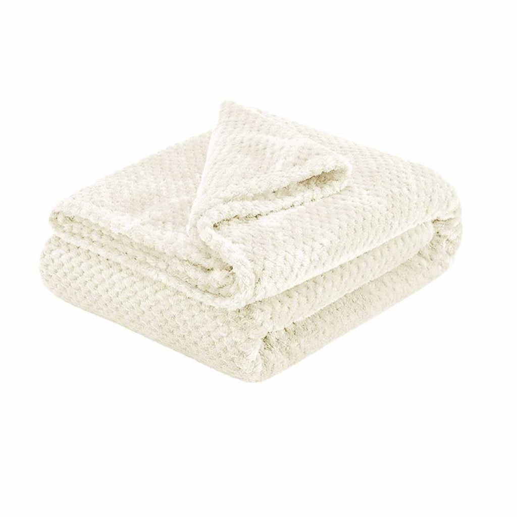 Soft Diamond Fleece Throw Rug