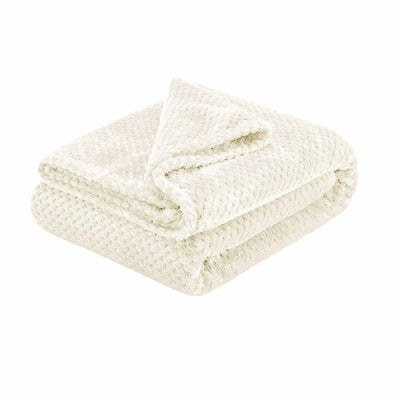 Soft Diamond Fleece Throw Rug