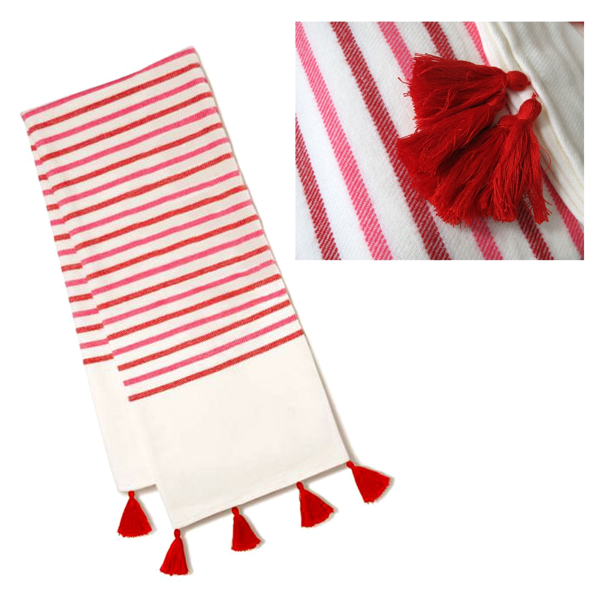 Avon Tassel Throw Rug, 125 x 150 cm