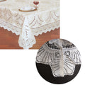 Chapel Gate Sophia Cream Jacquard Lace Tablecloth, 180 x 270 cm