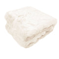 Ariana Long Fleece Faux Fur Throw Rug, 127 x 152 cm