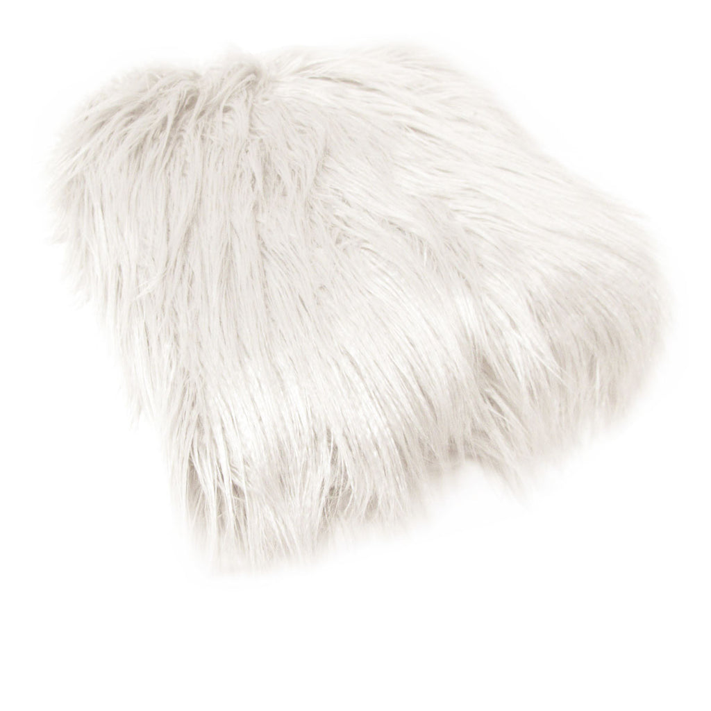 Mia Long Hair Faux Fur Throw Rug, 127 x 152 cm