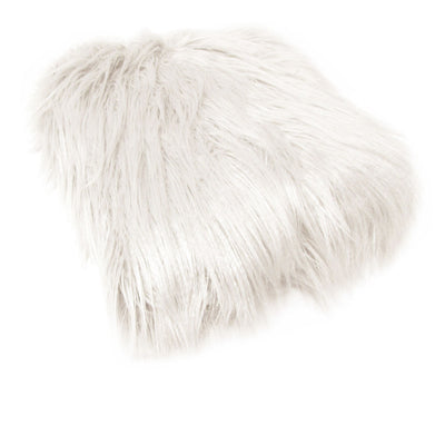 Mia Long Hair Faux Fur Throw Rug, 127 x 152 cm