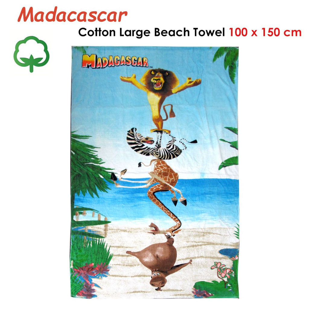Madacascar Large Cotton Beach Towel 100 X 150 cm