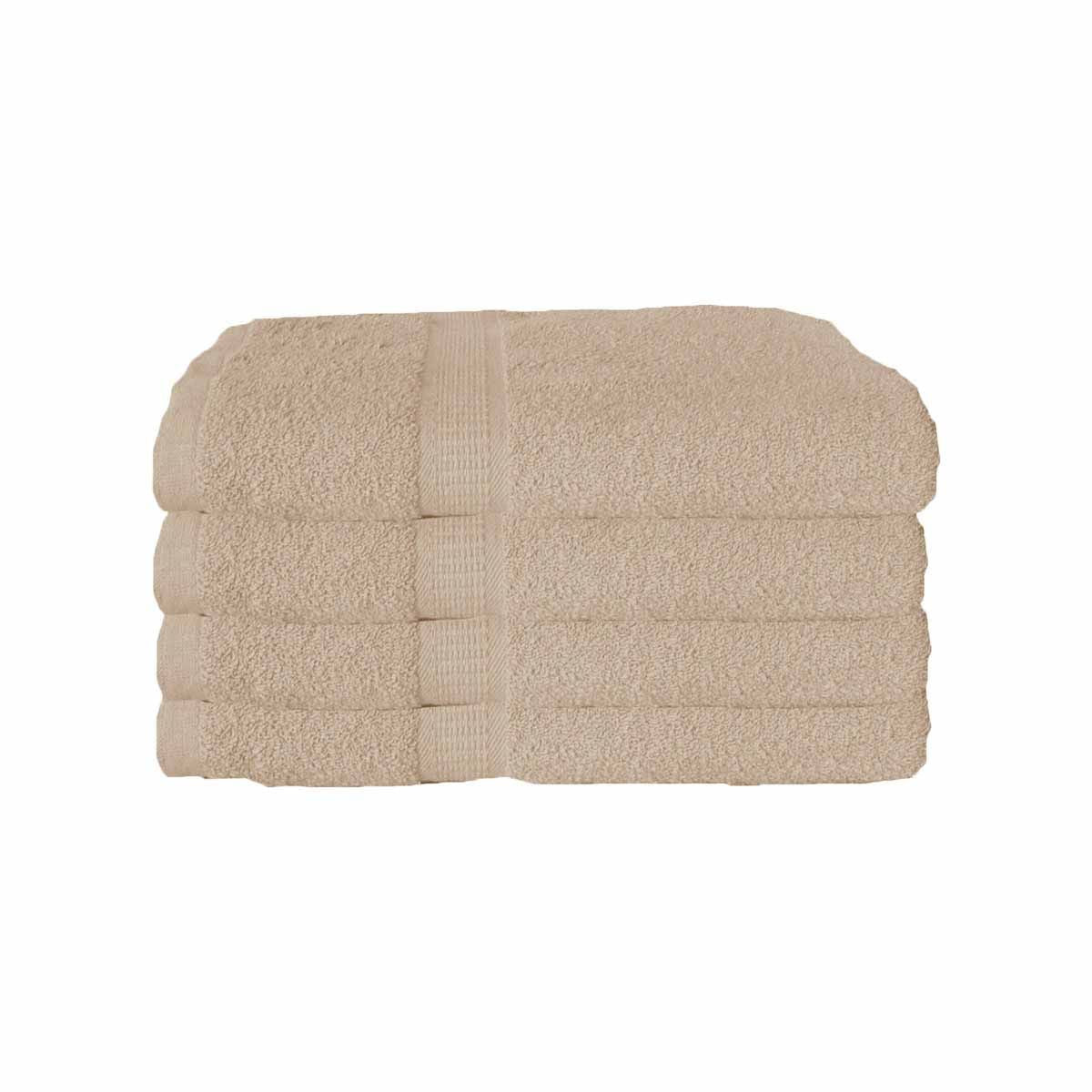 600GSM Set of 4 Combed Cotton Bath Towels 70 x 140 cm