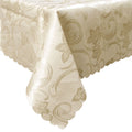 Deco Cream Jacquard Tablecloth, 150 x 270 cm