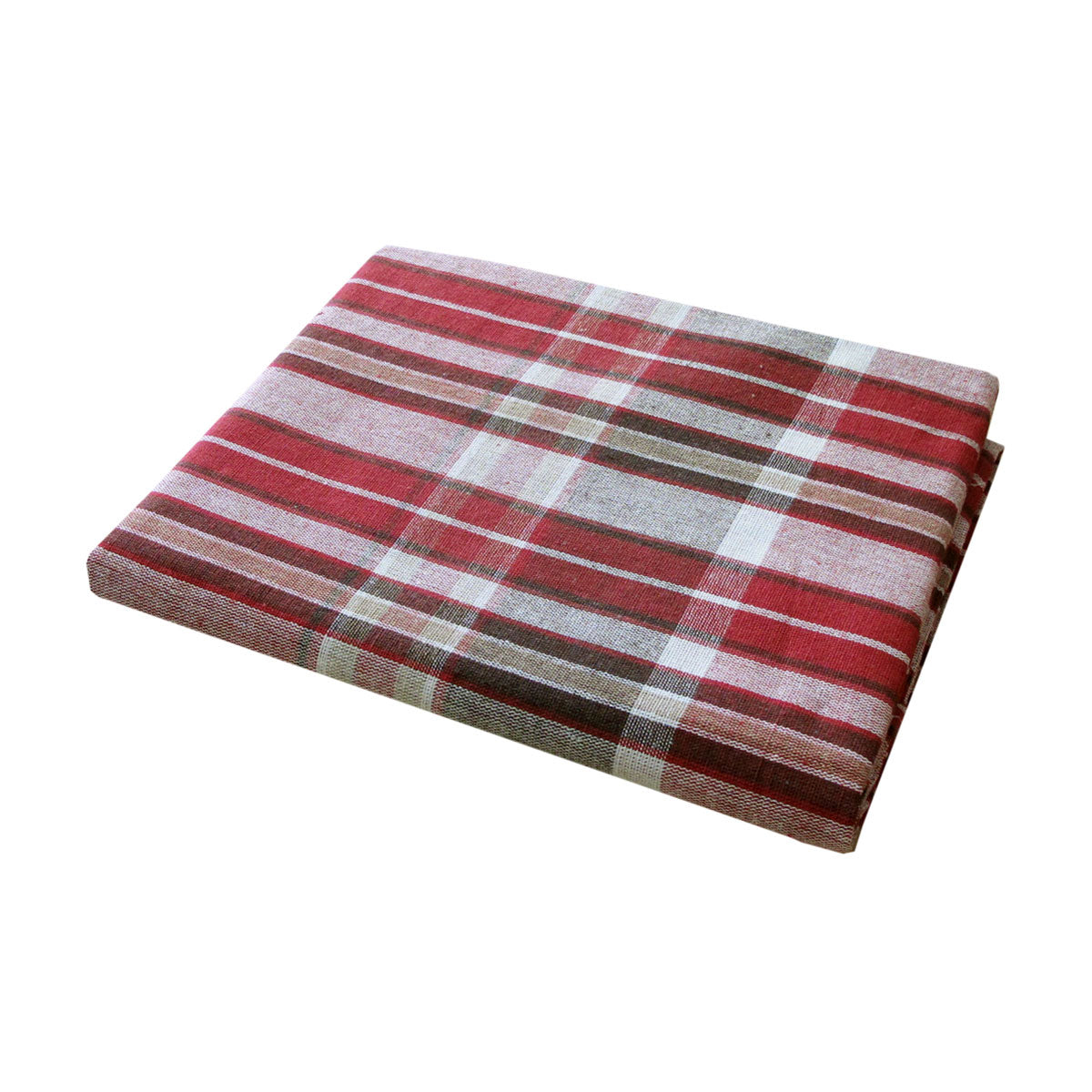 Cotton Plaid Checks Oblong Table Cloth