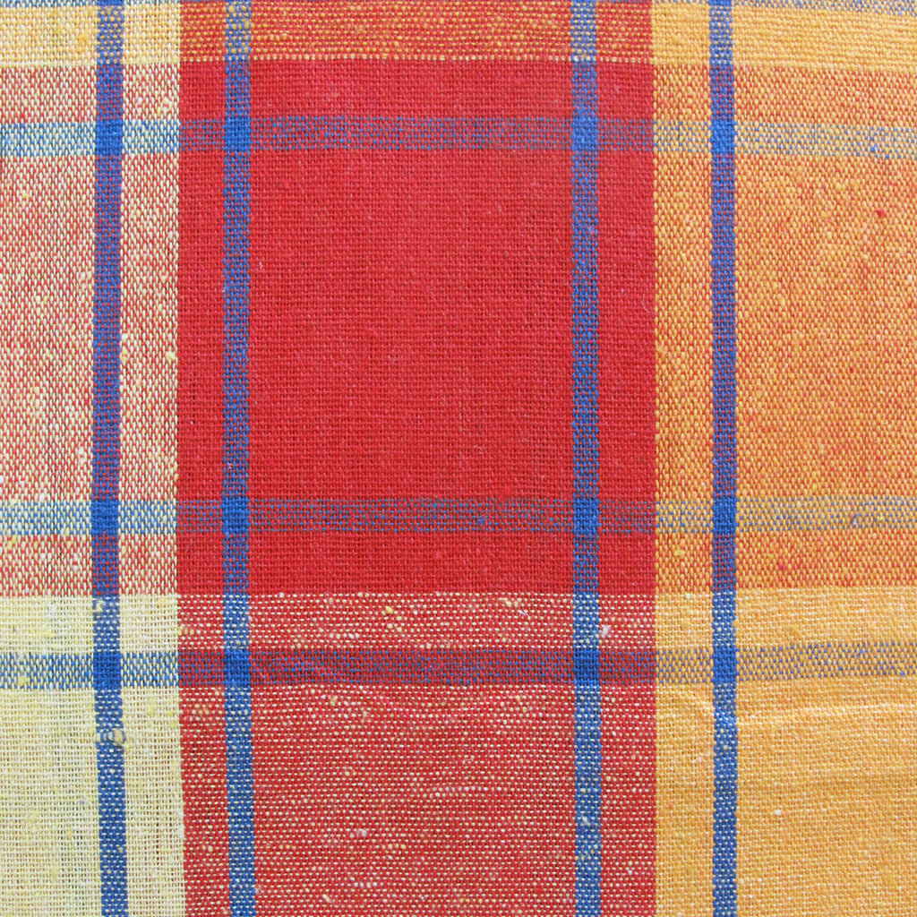 Cotton Plaid Checks Oblong Table Cloth