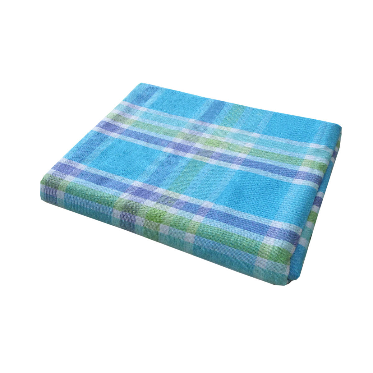 Cotton Plaid Checks Oblong Table Cloth