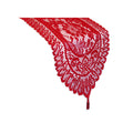 Logan Red Lace Table Runner with Tassels