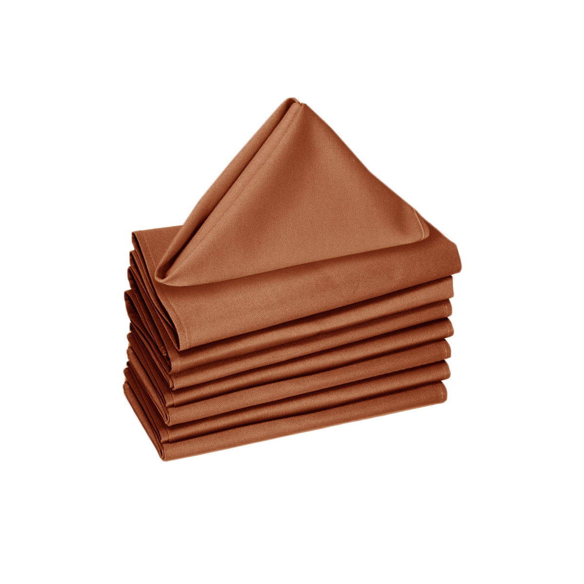 Hoydu Cotton Napkins, Set of 8, 40 x 40 cm, Copper