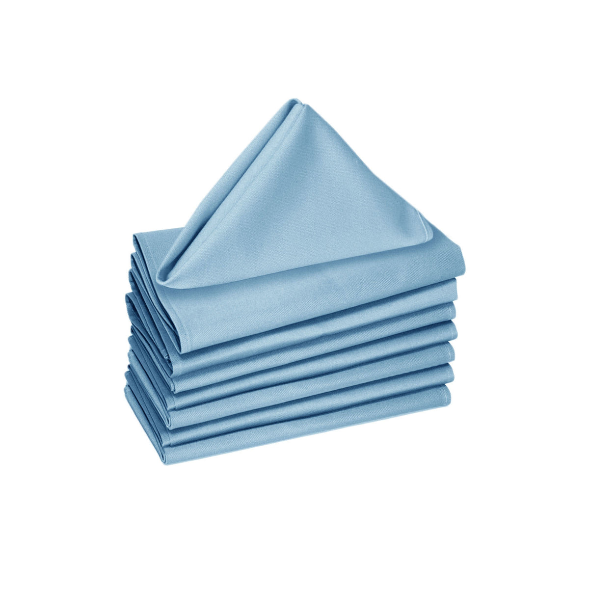 Hoydu Cotton Napkins, Set of 8, 40 x 40 cm, Sky Blue
