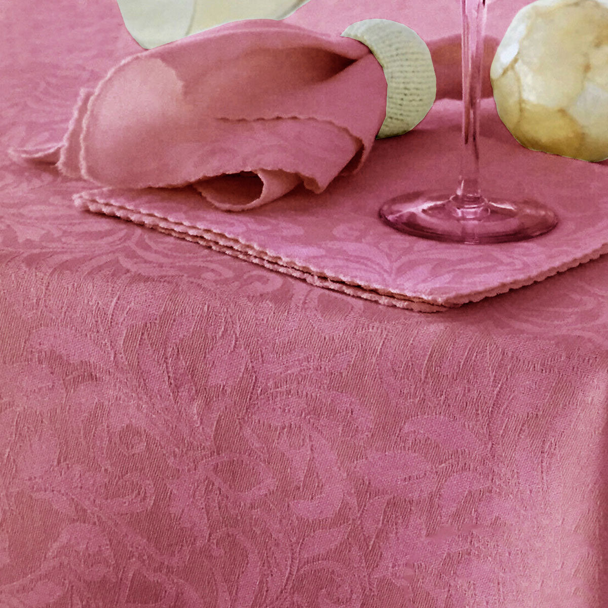 Damask Embossed Tablecloth