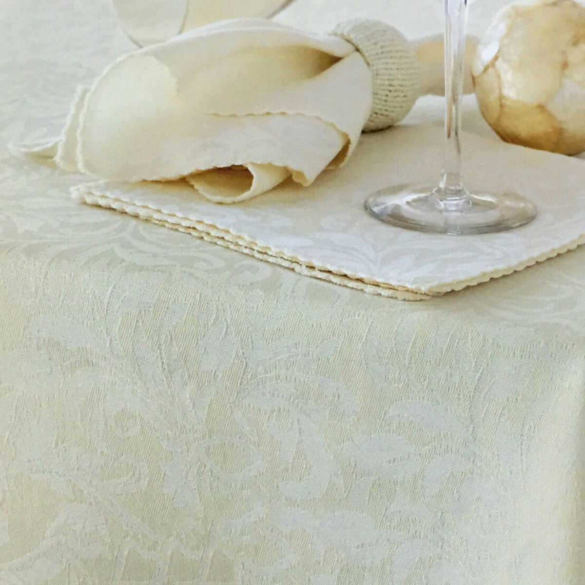 Damask Embossed Tablecloth