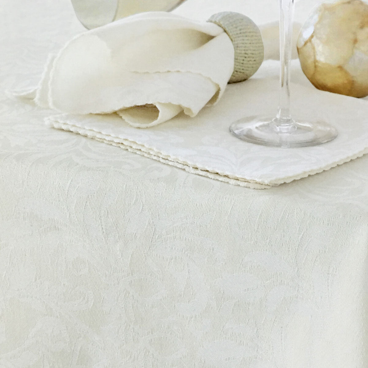 Damask Embossed Tablecloth