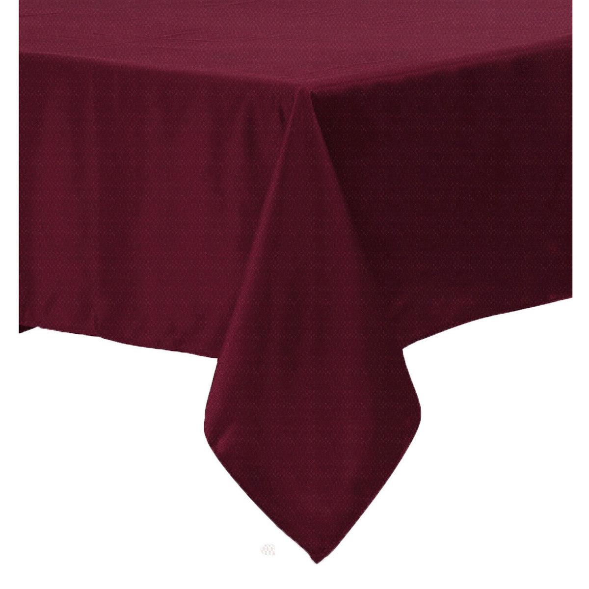 Polyester Cotton Solid Colour Tablecloth, Burgundy, 150 x 220 cm
