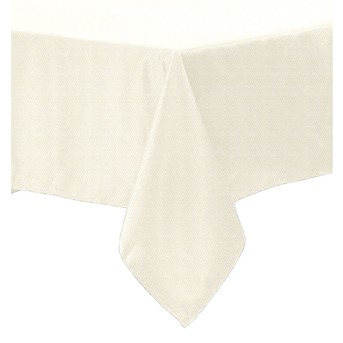 Polyester Cotton Solid Colour Tablecloth, Ivory, 150 x 220 cm