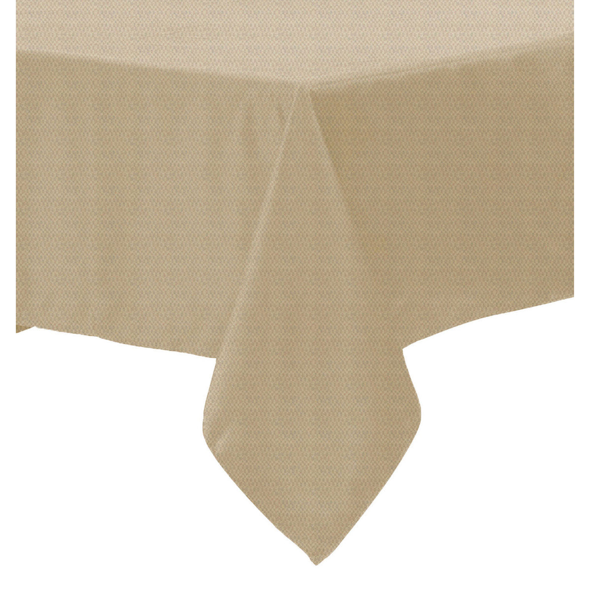 Polyester Cotton Solid Colour Tablecloth, Latte, 220 cm Round