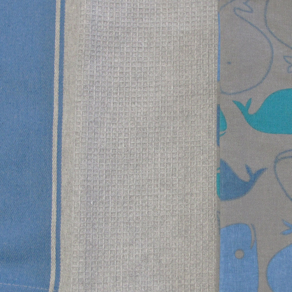 Home Oasis Set of 3 Printed Cotton Rich Tea Towels 50 x 70 cm