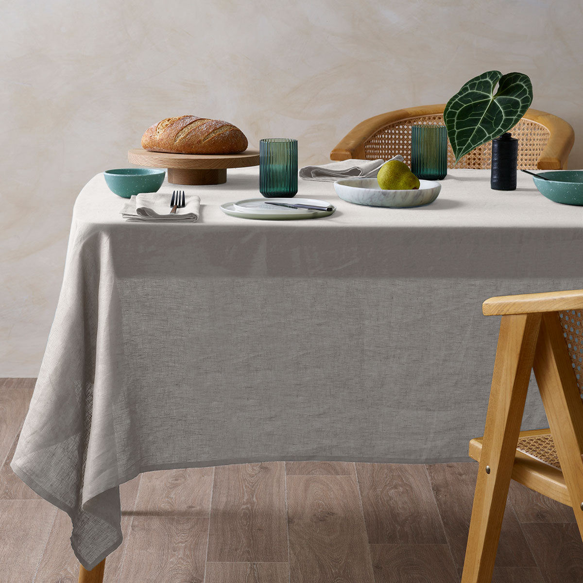 Vintage Design Homewares Natural French Linen Tablecloth