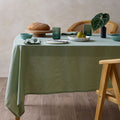 Vintage Design Homewares Sage Linen Cotton Tablecloth, 150 x 230 cm