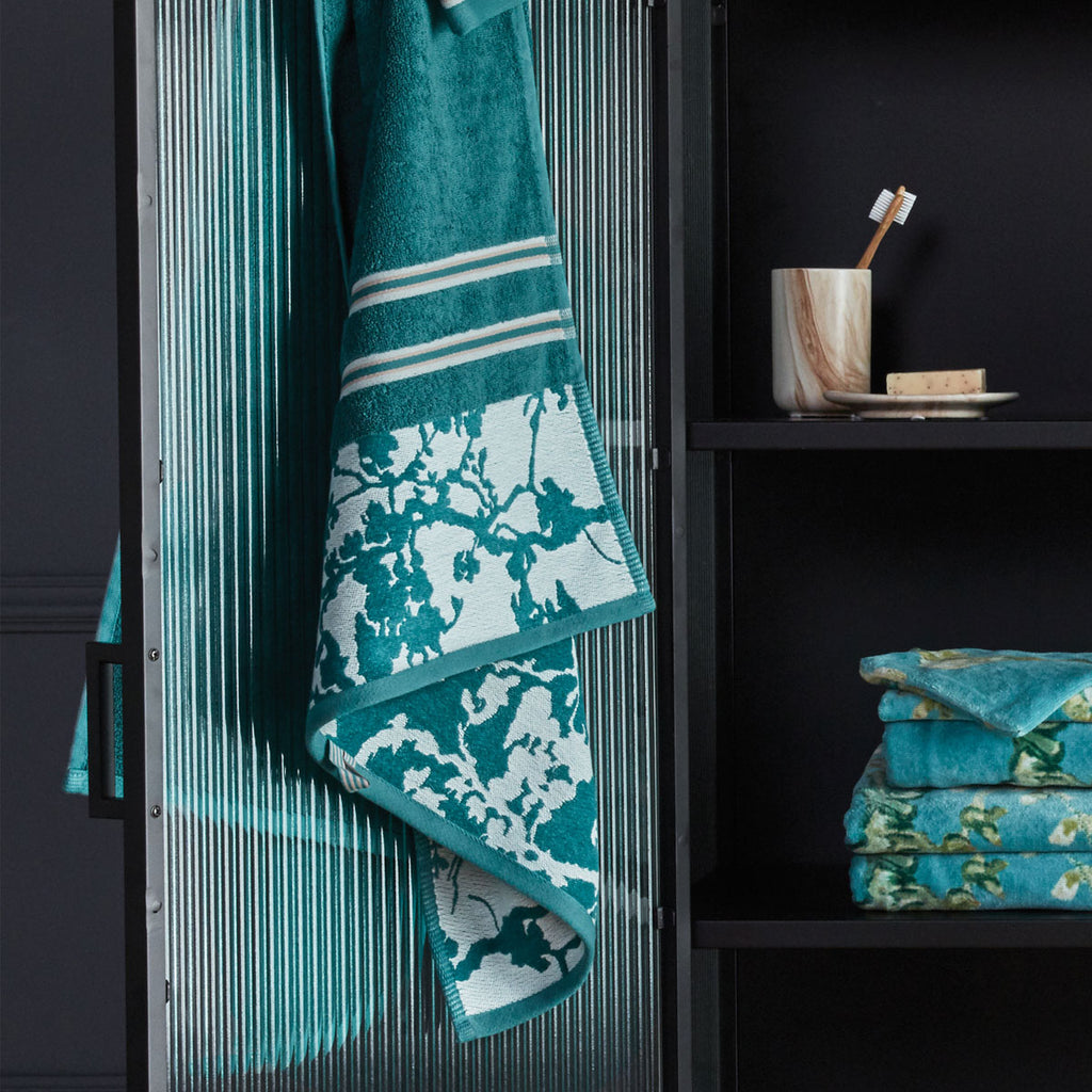 Bedding House Van Gogh Fleurir Cotton Bath Towel, 70 x 140 cm