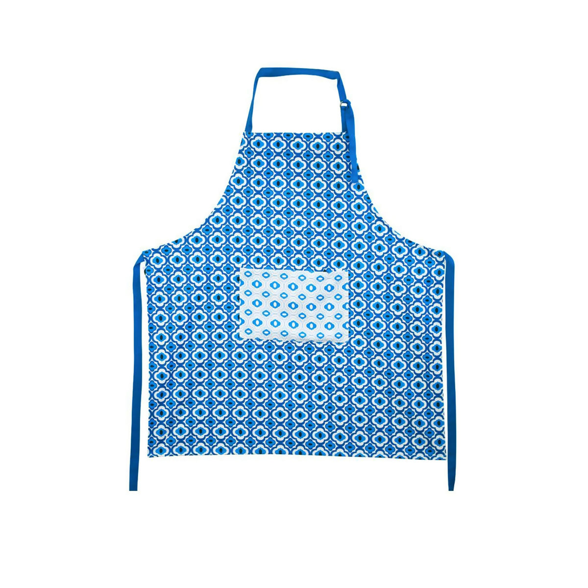 IDC Homewares Floral Cotton Apron, 85 x 90 cm