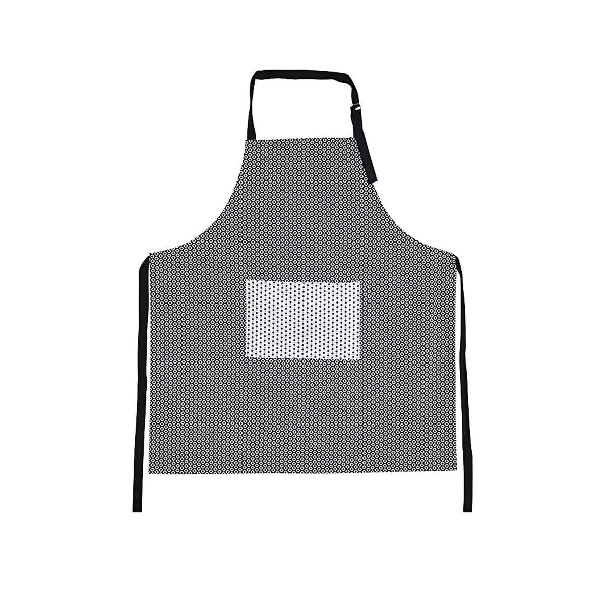 IDC Homewares Floral Cotton Apron, 85 x 90 cm, Marigold Black