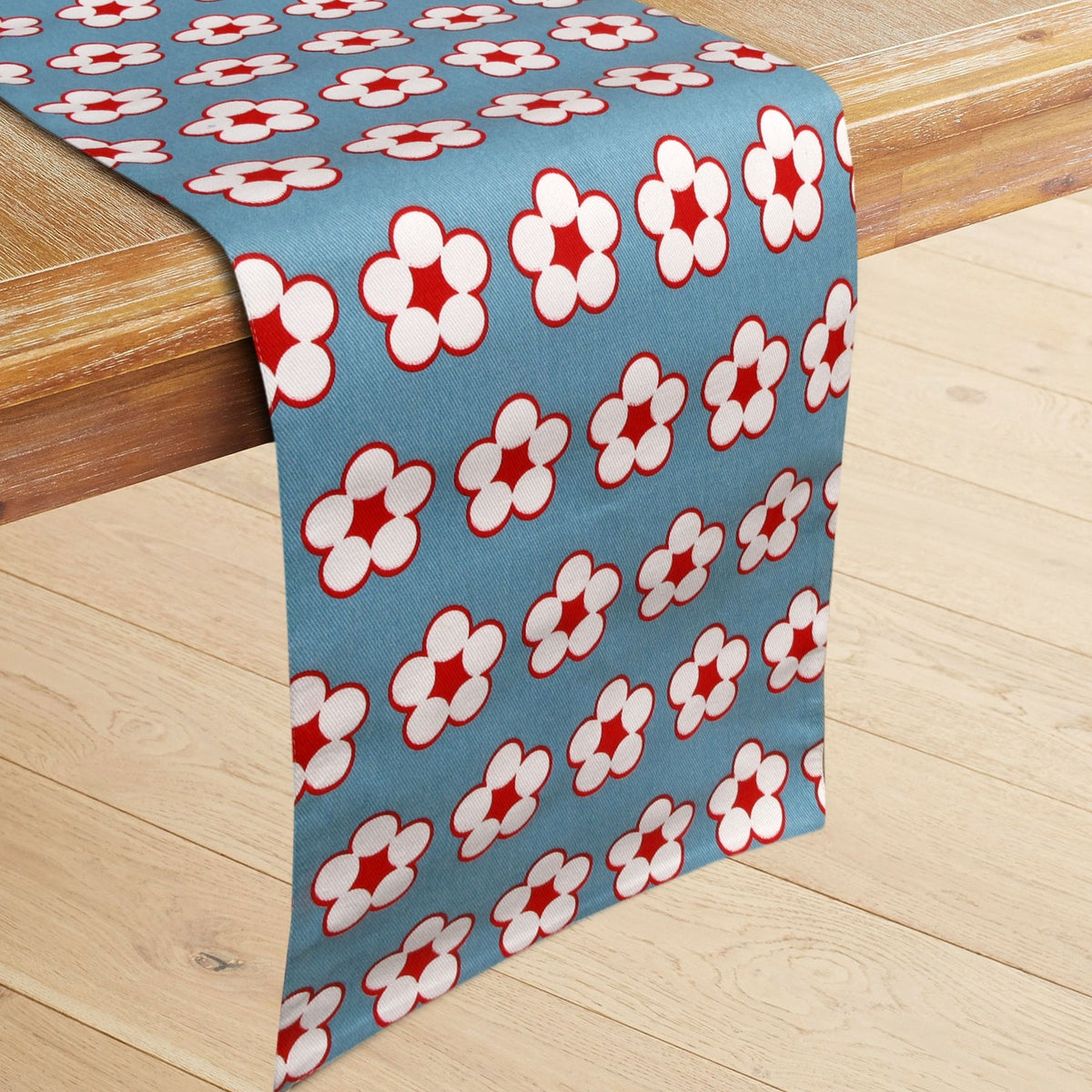 IDC Homewares Cotton Printed Table Runner, 33 x 180 cm