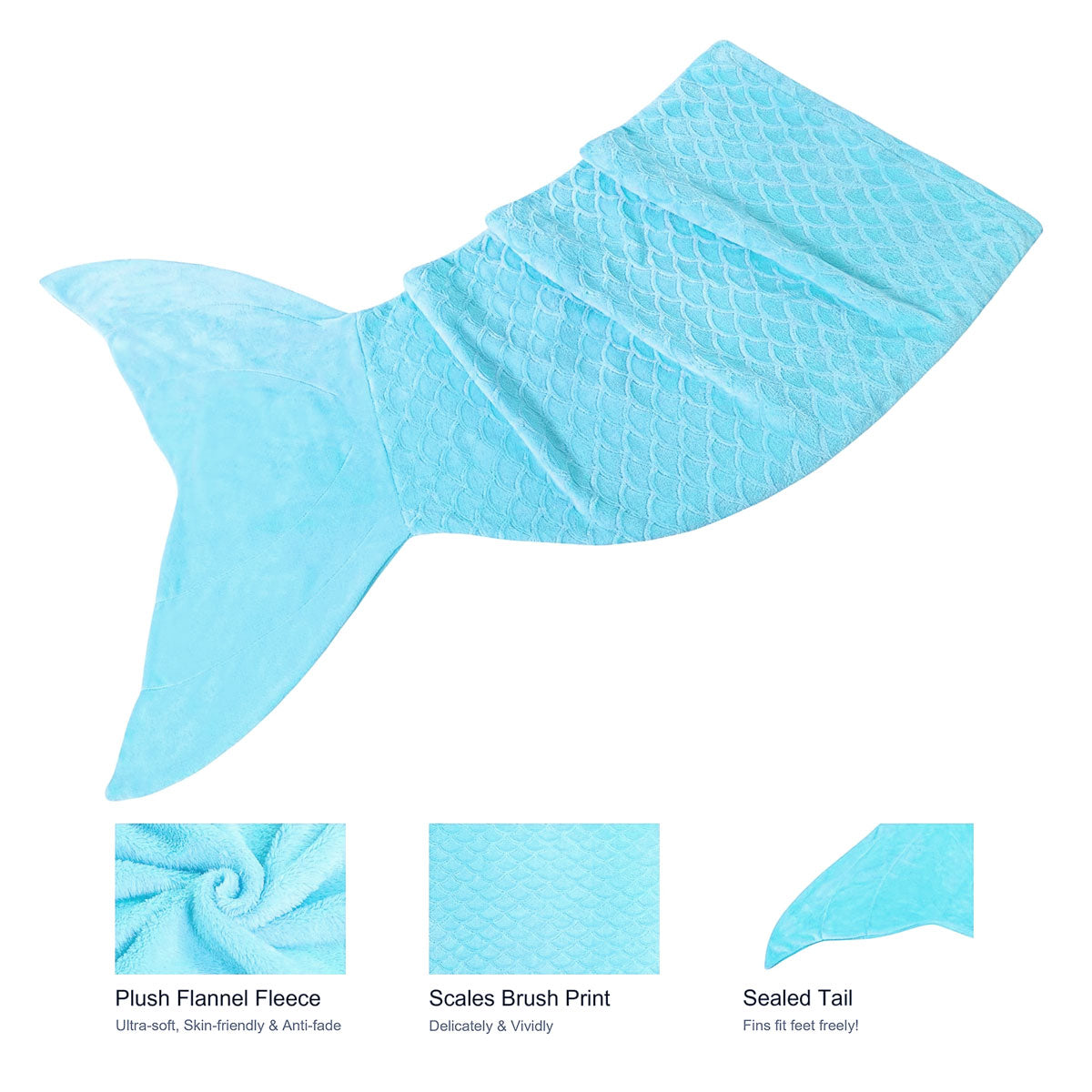 Soft Tail Blanket Throw, 63 x 152 cm