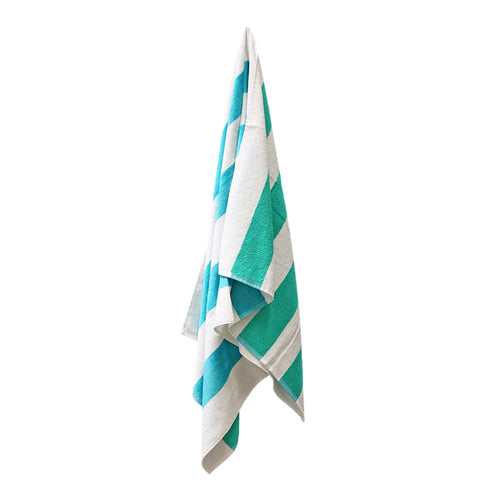 J.Elliot Home Reversible Striped Cotton Beach Towel, 400 GSM, on a white background