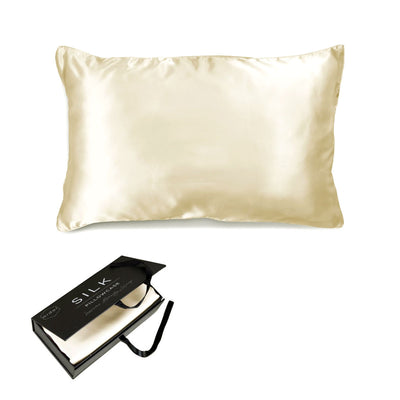 Ardor Mulberry Silk Pillowcase, Ivory Dreams