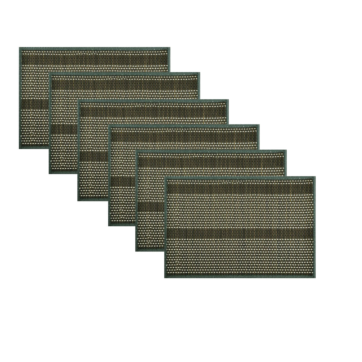 Dreamtime Bamboo Table Placemats, Set of 6, 30 x 45 cm, Taupe