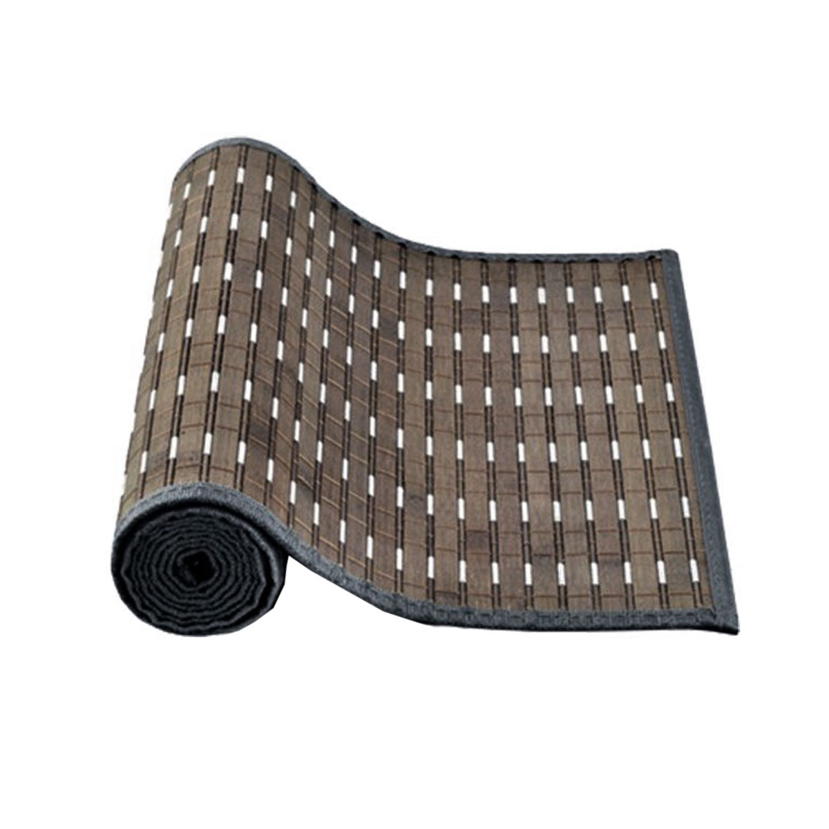 Streak Bamboo Table Runner, 140 x 33 cm, Grey Brown Silver