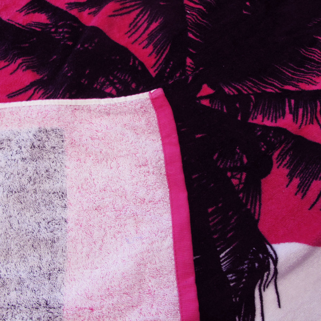 Aqua Blu Bondi Beach Pink 100% Cotton Beach Towel 80 X 150 cm
