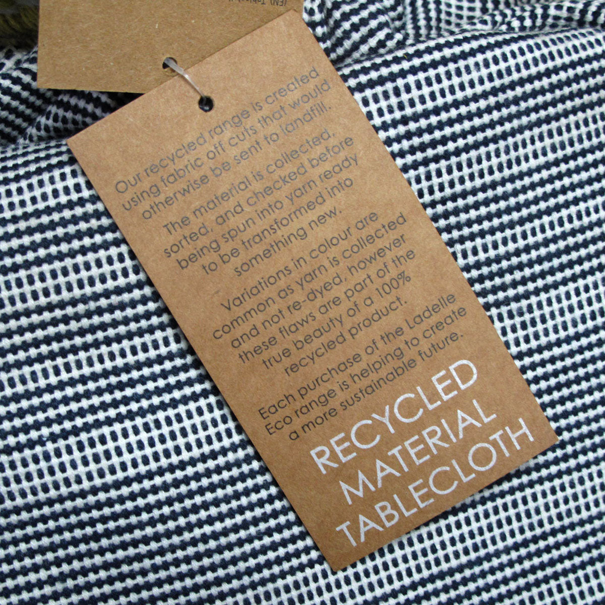 Ladelle Navy Eco Cotton Rich Tablecloth cm