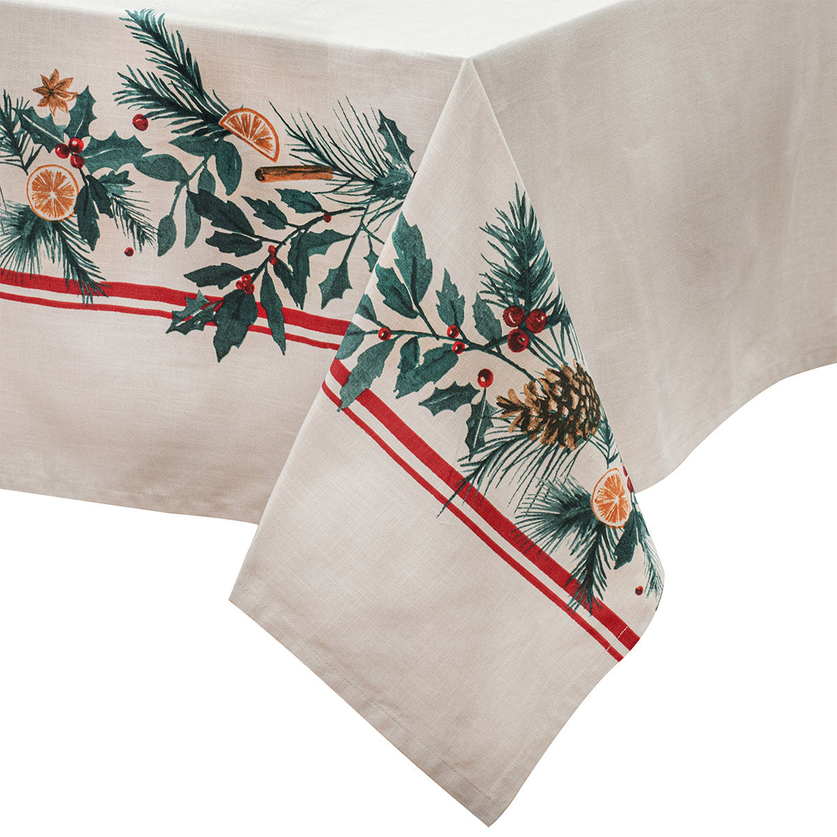 Ladelle 100% Cotton Evergreen Festive Christmas Holiday