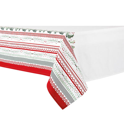 Ladelle Wonderful Christmas Xmas Festival Cotton Tablecloth