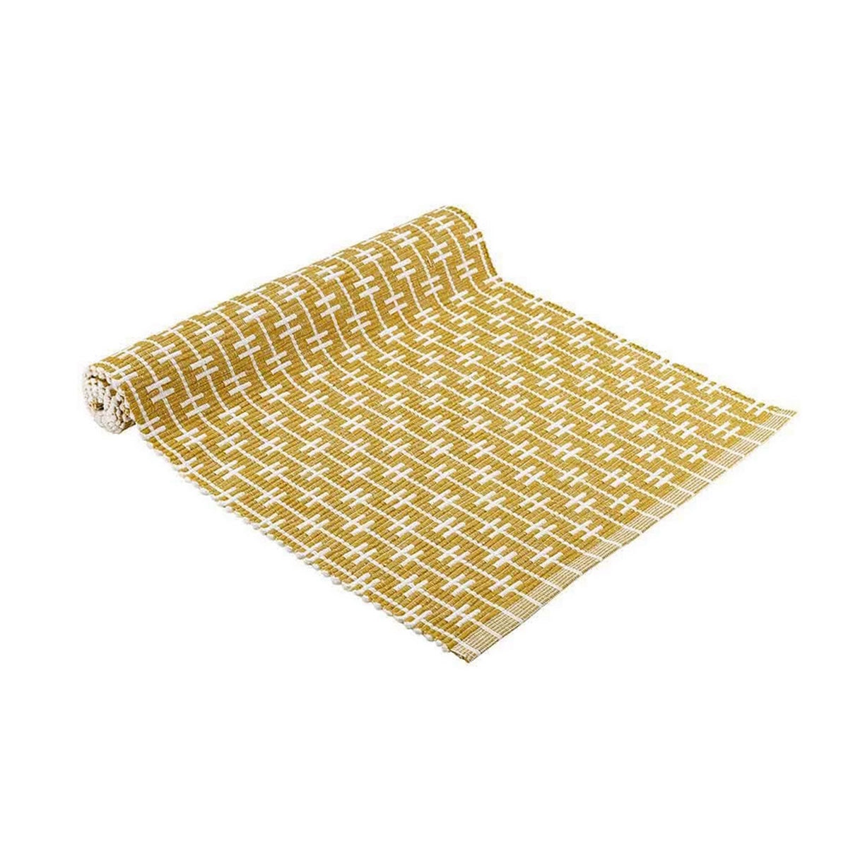 Ladelle Eden Ribbed Eco Recycled Cotton Table Runner 33 x 150 cm