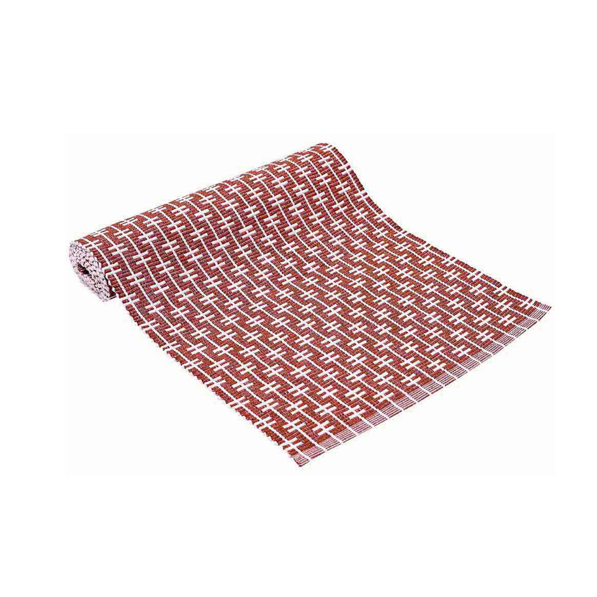Ladelle Eden Terracotta Ribbed Cotton Table Runner, 33 x 150 cm