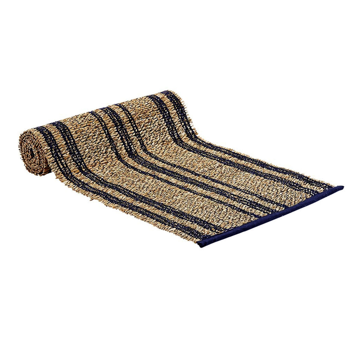 Ladelle Loma Woven Table Runner, Navy, 33 x 150 cm