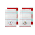 Ladelle Australiana Aussie Animal Christmas Set of 4 Cotton Kitchen