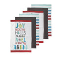 Ladelle Be Merry Christmas Cotton Tea Towels, Set of 6