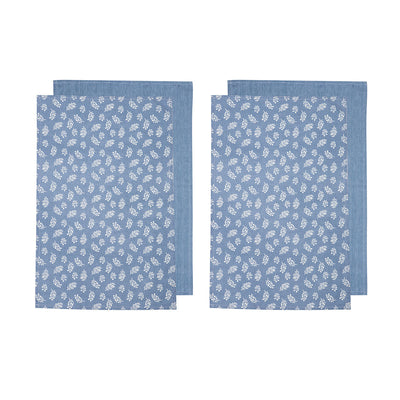 Ladelle Homespun Floral Tea Towels, Set of 4