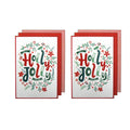 Ladelle Joyful Jolly Christmas Set of 6 Cotton Kitchen Towels