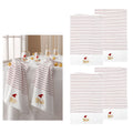 Ladelle Mr & Mrs Christmas Hat Set of 4 Cotton Kitchen Towels 45 x 70